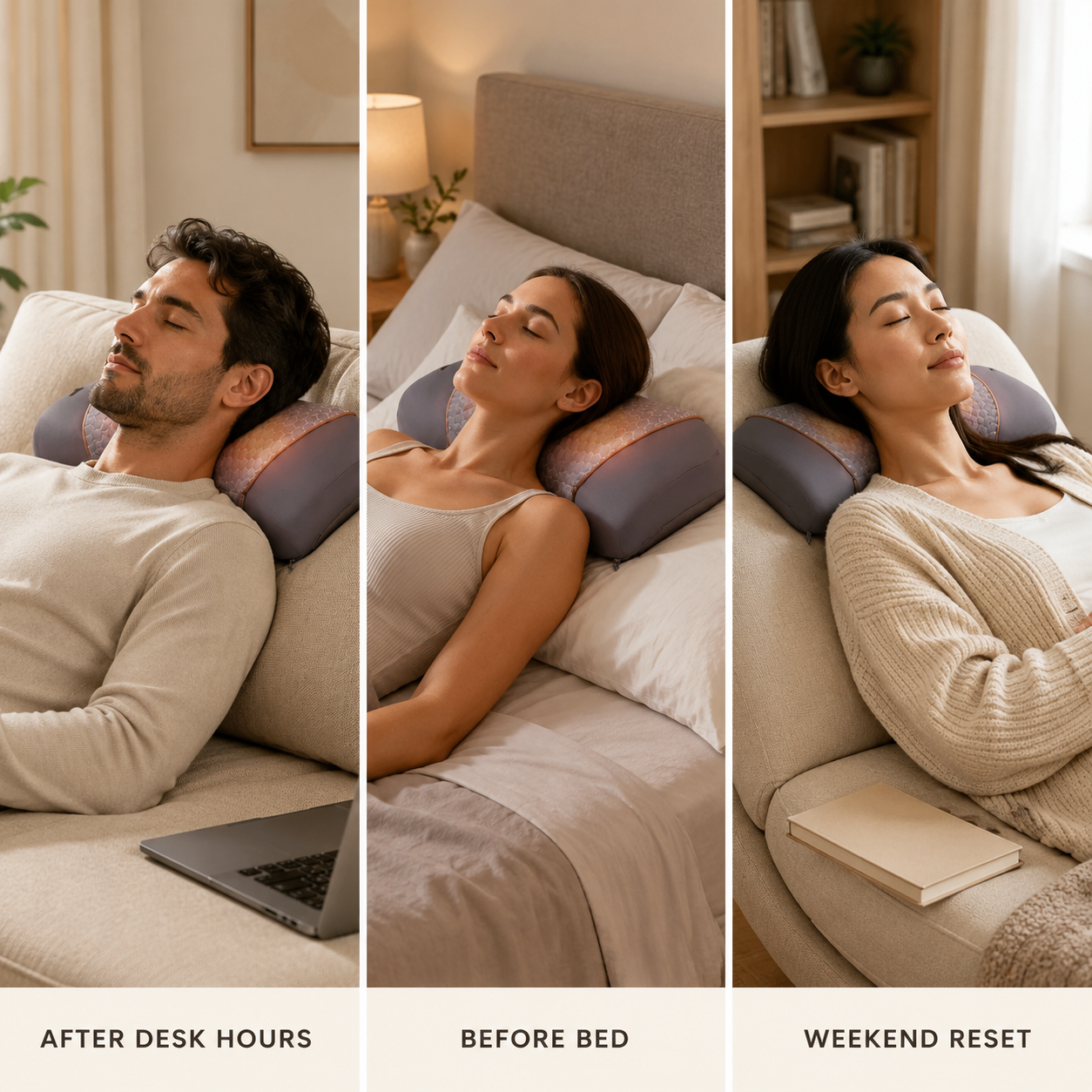 ThermaCurve™ Heated Neck Relief Massager
